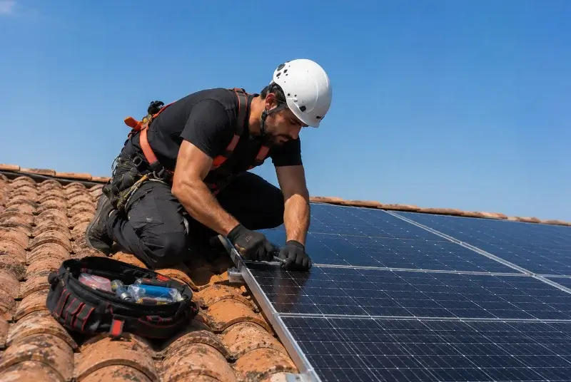 Maintenance et monitoring de panneaux solaires à Sault-Brénaz